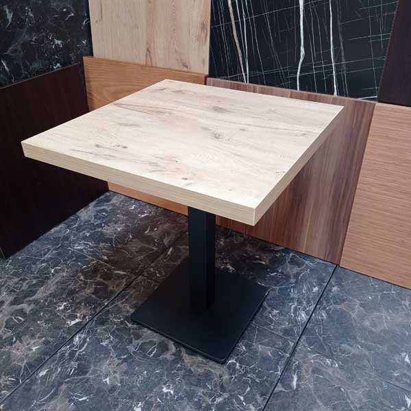 Horeca Tafel Eik Decor-A (~70X70 CM) - Afbeelding 2