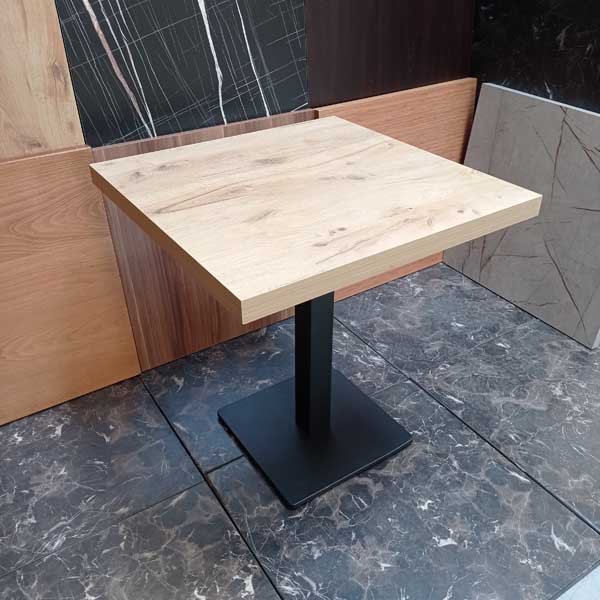 Horeca Tafel Eik Decor-A (~70X70 CM)