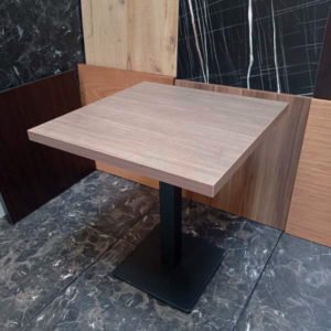 Horeca Tafel Okkernoot Decor-A (~70X70 CM)