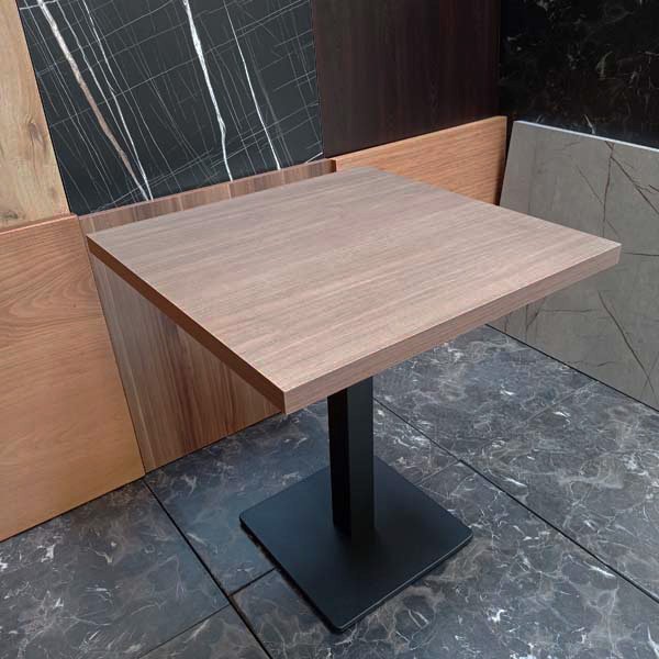 Horeca Tafel Okkernoot Decor-A (~70X70 CM) - Afbeelding 3